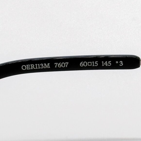 NEW OFF-WHITE OERI13M MIAMI 7607 SUNGLASSES UNISEX OVAL BLACK GOLD - Picture 7 of 9